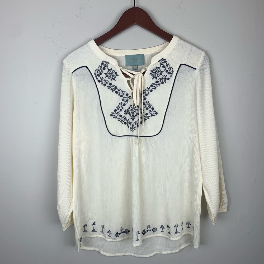Skies Are Blue peasant top